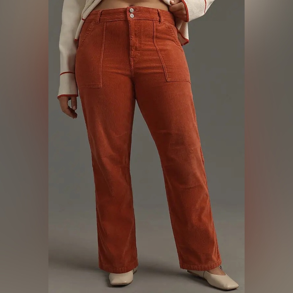 Anthropologie Pilcro the Wanderer relaxed leg corduroy trousers 20W cord pants